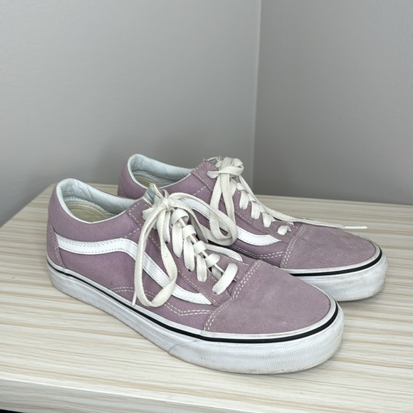 Vans Shoes - Light Purple Suede Vans 7.5